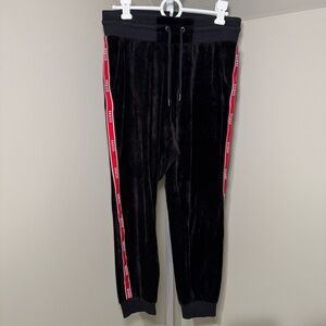 Guess Logo Tape Black/Red Stripe Jogger women’s‎ size small